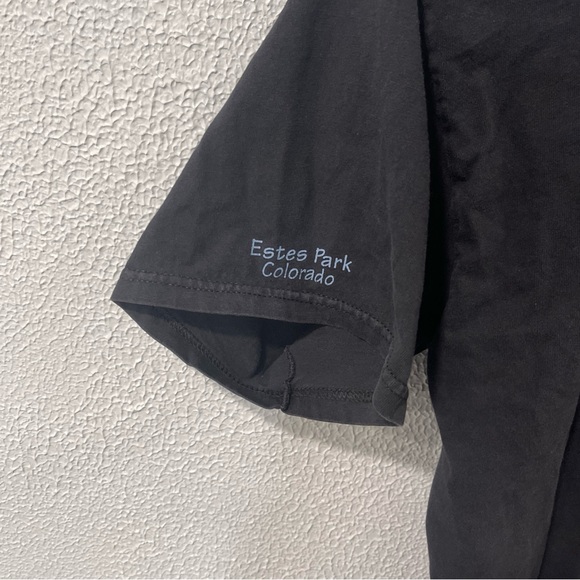 Vtg Estes Park Colorado T Shirt Majestic Eagle Y2K Adult  XL Black Short Sleeve - Picture 3 of 8